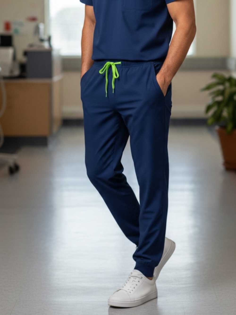 💐NWT💐 FIGS Men’s Tansen Contrast Slim Short Jogger Scrub Pants - size S